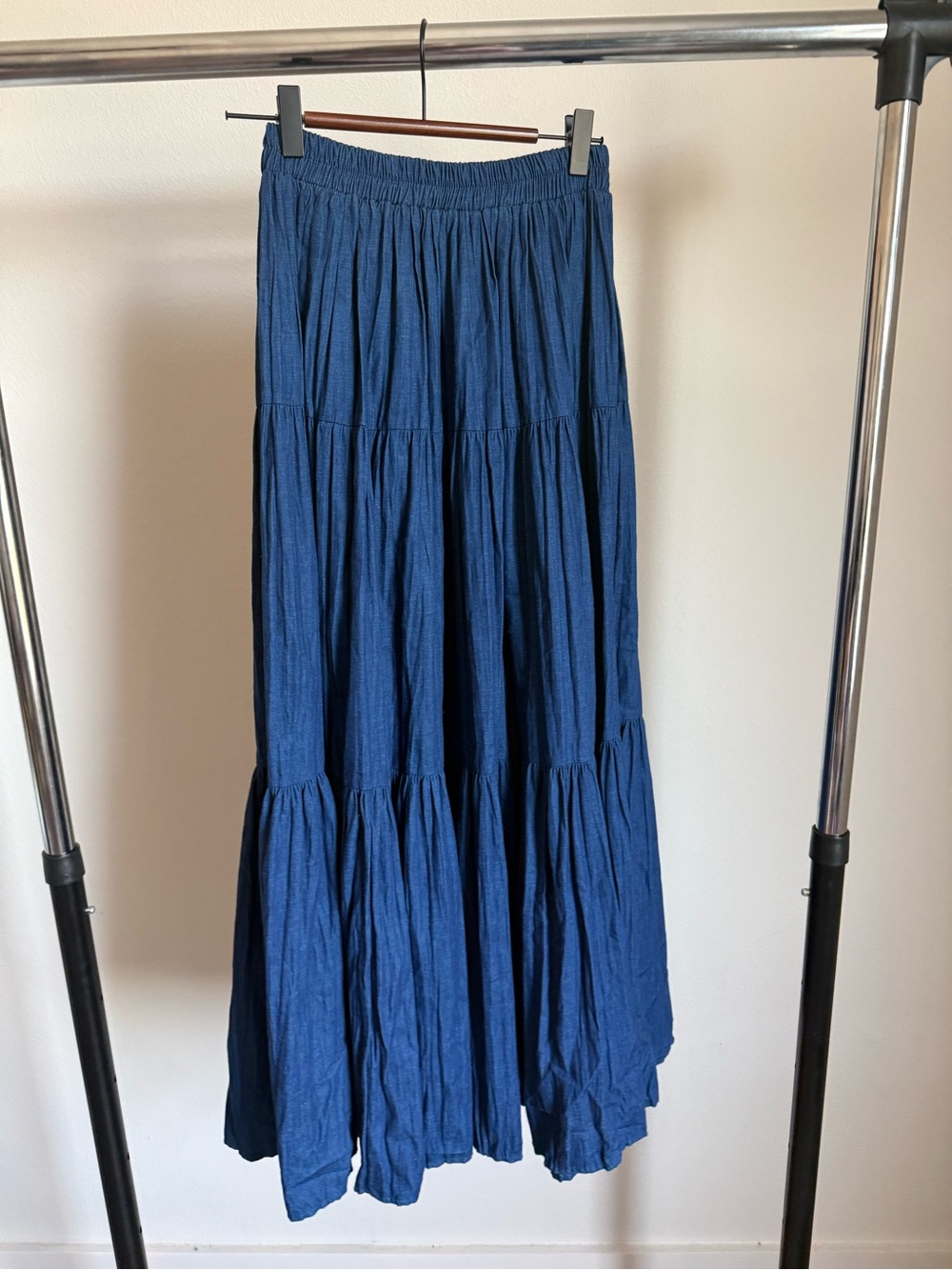 Denim Vintage Maxi Skirt